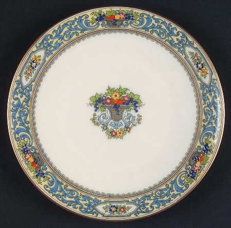 The Autumn (Black Or Green Stamp) Saucer for Flat Cream Soup Bowl