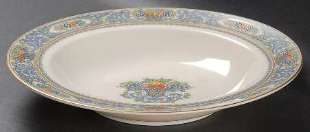 The Autumn (Black Or Green Stamp) Large Rim Soup Bowl