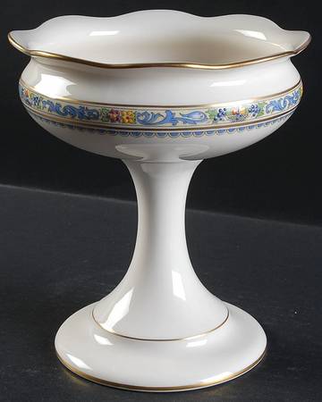 The Autumn (Black Or Green Stamp) Round Compote (Height X Width)