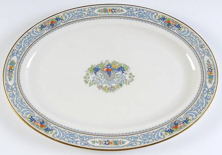 The Autumn (Black Or Green Stamp) 18" Oval Serving Platter