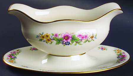 Avon Gravy Boat with Attached Underplate