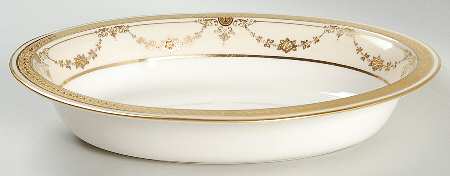 B10I Ivory 10" Oval Vegetable Bowl