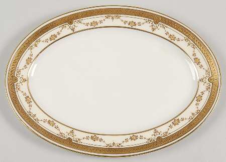 B10I Ivory 11" Oval Serving Platter
