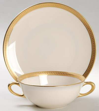 Carolina Flat Cream Soup Bowl & Saucer Set