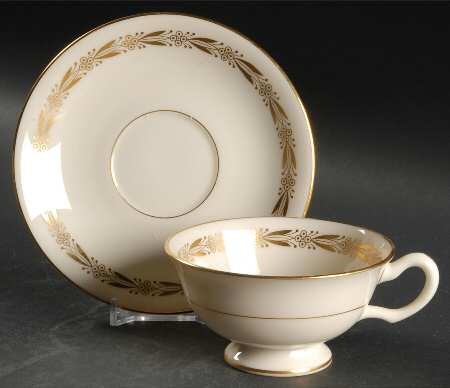 Bancroft Footed Cup & Saucer Set by Lenox