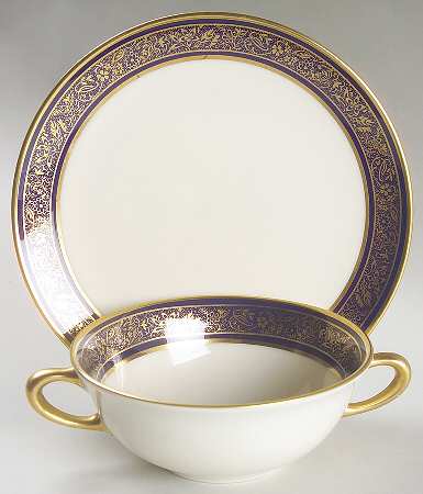 Barclay Flat Cream Soup Bowl & Saucer Set