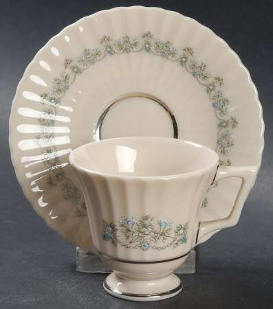 Beacon Hill (Newer) Footed Demitasse Cup & Saucer Set