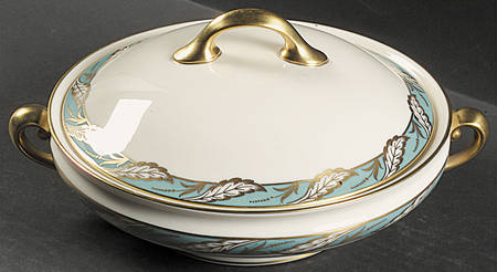 Bellevue Sea Green Round Covered Vegetable
