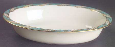 Bellevue Sea Green 9" Oval Vegetable Bowl