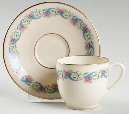 Bellefonte Flat Demitasse Cup & Saucer Set
