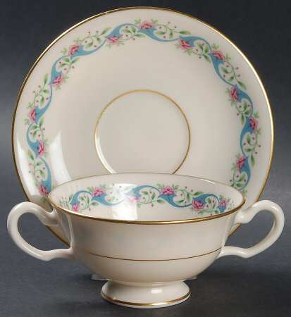 Bellefonte Footed Bouillon Cup & Saucer