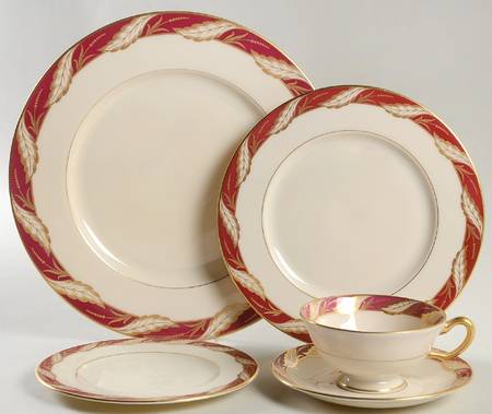 Bellevue Maroon 5 Piece Place Setting