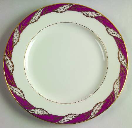 Bellevue Maroon Luncheon Plate