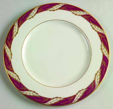Bellevue Maroon Salad Plate