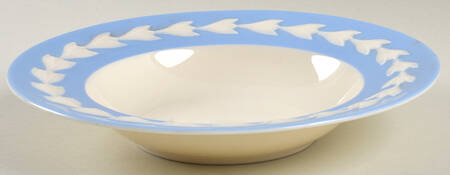 Beltane Blue Rim Soup Bowl