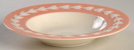 Beltane Coral Rim Soup Bowl