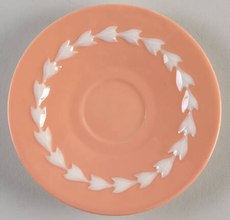 Beltane Coral Saucer for Demitasse Cup
