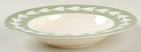 Beltane Green Rim Fruit/Dessert (Sauce) Bowl