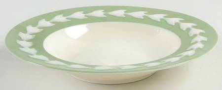 Beltane Green Rim Soup Bowl