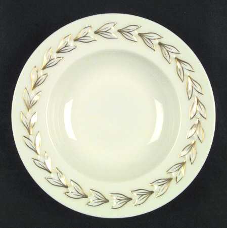 Beltane Gold Rim Soup Bowl