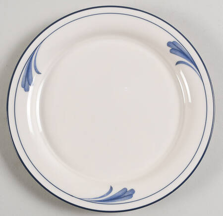 Blue Brushstrokes Salad Plate