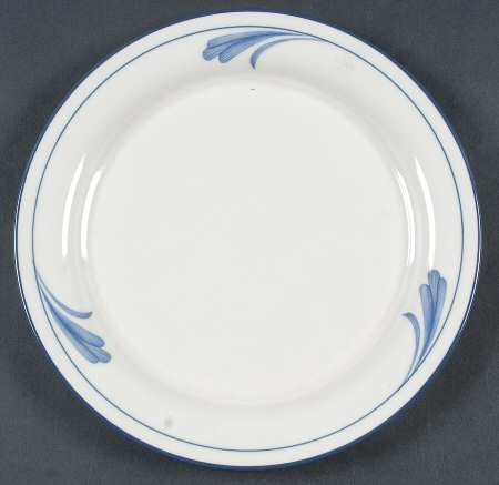 Blue Brushstrokes Salad Plate