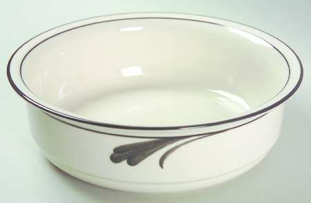 Black Brushstrokes Soup/Cereal Bowl