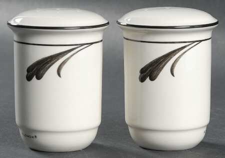 Black Brushstrokes Salt & Pepper Set