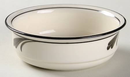 Black Brushstrokes Fruit/Dessert (Sauce) Bowl