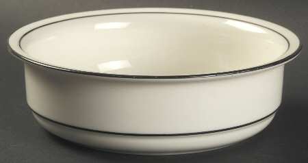 Black Pinstripes (For the Black) Soup/Cereal Bowl