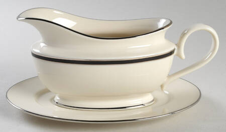 Black Royale Gravy Boat & Underplate
