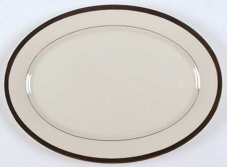 Black Royale 16" Oval Serving Platter