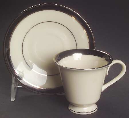 Black Royale Footed Demitasse Cup & Saucer Set