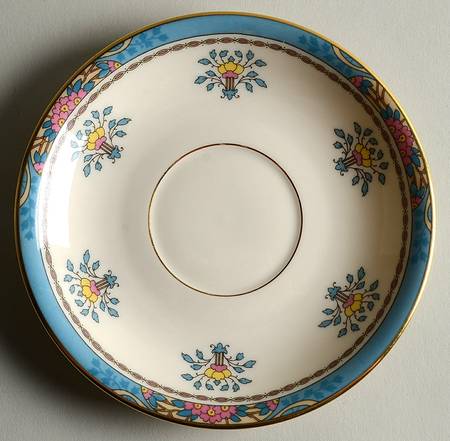 Blue Tree (Gold Trim) Saucer for Oversized Cup