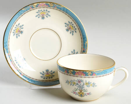 Blue Tree (Gold Trim) Oversized Cup & Saucer Set by Lenox