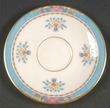 Blue Tree (Gold Trim) Saucer for Flat Demitasse Cup