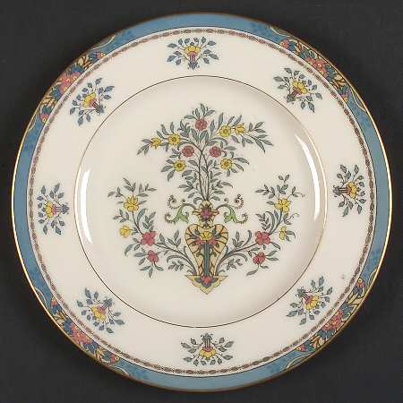 Blue Tree (Gold Trim) Luncheon Plate