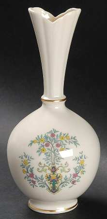 Blue Tree (Gold Trim) High Vase (Bulbous)
