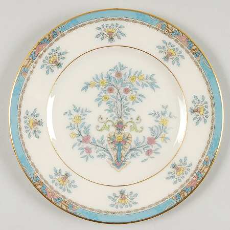 Blue Tree (Gold Trim) Bread & Butter Plate