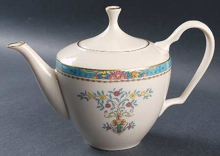 Blue Tree (Gold Trim) Teapot & Lid