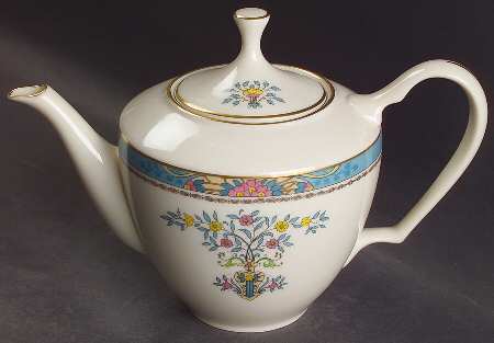 Blue Tree (Gold Trim) Teapot & Lid