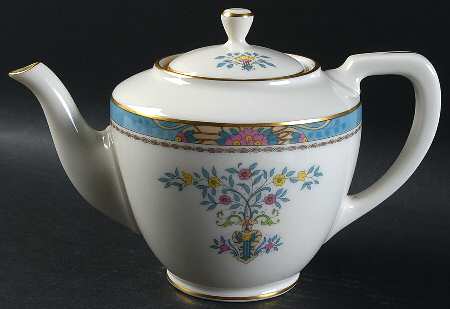 Blue Tree (Gold Trim) Shape 1961 Teapot & Lid