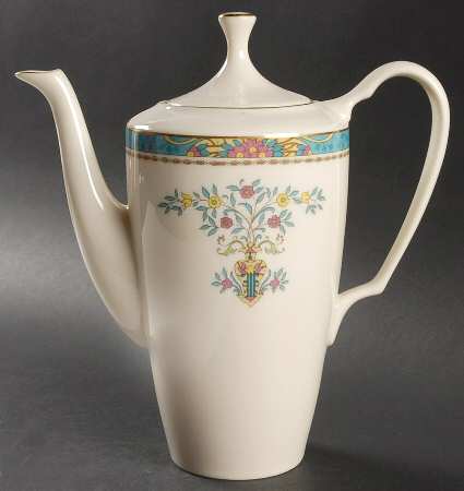 Blue Tree (Gold Trim) Coffee Pot & Lid