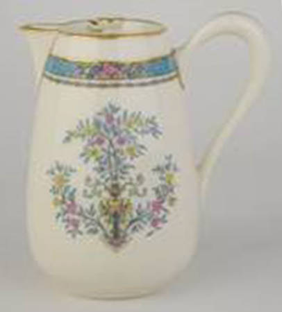Blue Tree (Gold Trim) Hot Milk Pitcher & Lid