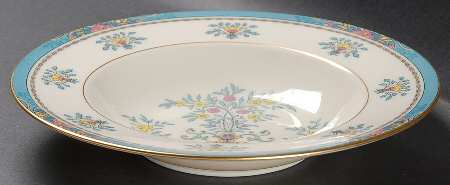 Blue Tree (Gold Trim) Rim Soup Bowl by Lenox