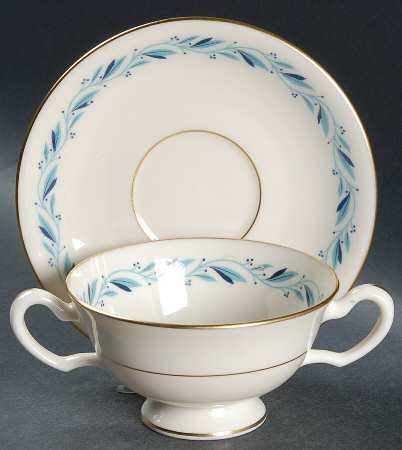 Blueridge Footed Bouillon Cup & Saucer