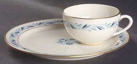 Blueridge Snack Plate & Cup Set