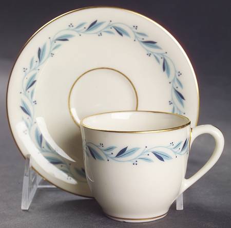 Blueridge Flat Demitasse Cup & Saucer Set