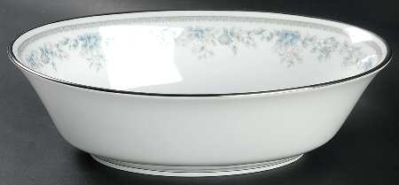 Bluets 9" Oval Vegetable Bowl