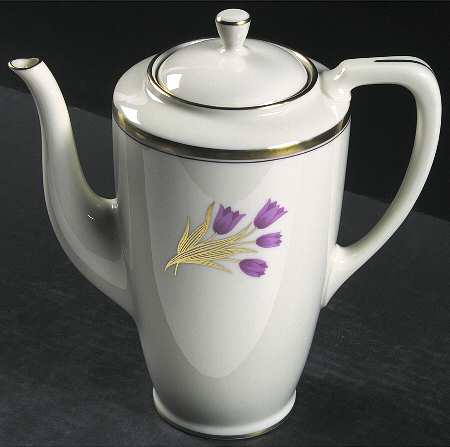 Bradford (Gold Trim) Coffee Pot & Lid